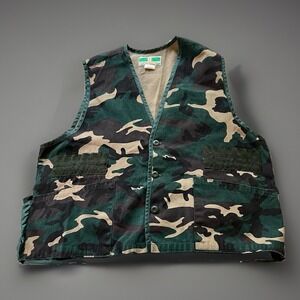 Game Winner Sportswear Camo Hunting Vest XL XXL 46/50 Style 593 Woodland Canvas